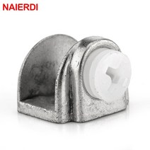 유리난간 강화유리난간 유리난간대 스텐 난간대 고정 NED 하프 라운드 유리 클램프 아연 합금 선반 지원 니, 한개옵션0