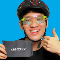 Airfly 에어플라이 스포츠고글 자전거고글 프리미엄 선글라스, 미러렌즈-블루