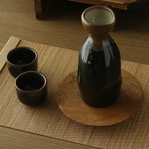 일본 도자기 주병 세트 일제 호리병 독구리 술병 술잔, 그린