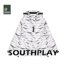 SOUTHPLAY 기본베이직 스노우화이트 사우스플레이 보드복 야상자켓패딩 겨울야상패딩 항공자켓 단체복 빅사이즈 큰옷