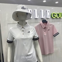 엘르골프 골조직 7부기장 티셔츠