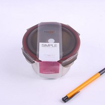 생활용품 스텐락심플원형4호 410ml 스테인레스/밀폐용기/반찬통/보관용기/주방용품