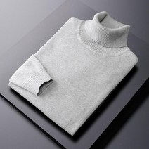 하이넥 스웨터 슬림 롱 칼라 도톰한 블랙 면 패딩 니트 스웨터 밑단 라인 의류