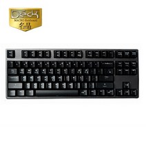 덱키보드 텐키리스 프랑슘 기계식 키보드, 청축, 프랑슘 87PRO 화이트