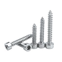 육각 드라이브 헤드 가구 너트 스피커용 셀프 태핑 나사 스테인리스 스틸 블랙 알렌 M2 M2.6 M3 M4 M5 M6 소켓 캡 100 개 50, [05] M5 20pcs, [01] 304 Stainless Steel, [05] 12mm