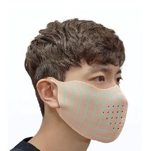 자외선 차단 숨쉬기 편한 3D 마스크 스포츠 에어 메쉬 낚시 자전거 레저 조깅 캠핑, L(넉넉한남성), 스킨
