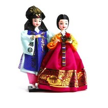 담은코리아 한복 인형 소 도령쌍, 혼합색상
