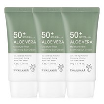 과일나라 알로에 모이스처 선크림 50ml x 3개 SPF50+ PA++++ 논나노 무기자차, 알로에 모이스처 선크림50ml x 3개