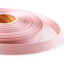[Y-40-02]무광양면리본 15mm 회분홍 1yd(90cm)
