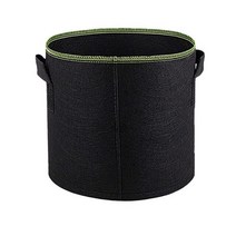 튼튼한 펠트 식물 가방 녹색 심기 버킷 두꺼운 부직포 미용 감자 수직 도구, [01] 4 Gallon, [01] Upgrade Black