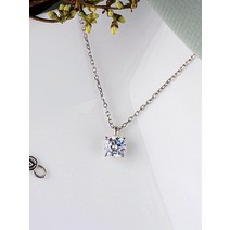 샤밍 3부 다이아 목걸이 4프롱 18K GIA F SI2클래식 결혼 기념일 프로포즈 선물