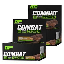 머슬팜 컴뱃 크런치 단백질바 초콜렛피넛버터 12개입 2통