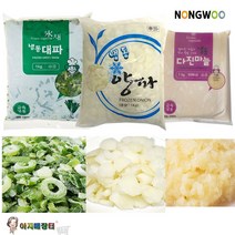 냉동야채3종 대파슬라이스 양파다이스 다진마늘 세트(각1kg), 1세트, 3KG