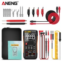 aneng q1 digital multimeter 9999 analog tester true rms professional multimetro diy 트랜지스터 커패시터 ncv t, 협력사, Q1 오렌지 프로