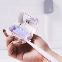 리빙앤봄 UVC LED 충전식 휴대용 가정용 무선칫솔살균기, 칫솔살균기_화이트