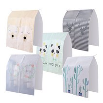 지니홀딩스 방수원단 행거커버 옷커버 의류 오염방지 가리개 옷장덮개 옷걸이 커버, 판다, 판다