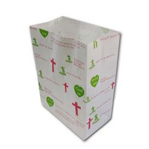 전도용 교회용 팝콘 봉투 종이봉투 소 1000장, 단품