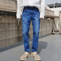 토모나리 미스터 테이퍼드핏 청바지