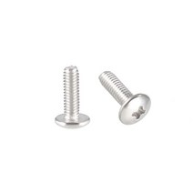 Uxcell Machine Screws M2.5x6mm Phillips Screw 304 Stainless Steel Fasteners Bolts 100Pcs