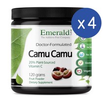 에메랄드랩 카무카무 비타민씨 분말 120g Emerald Labs Camu Camu Vitamin C, 4개