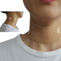 가하나루 미간 이마 목 팔자 얼굴 실리콘 주름 패치 리프팅 테이프 스티커 마스크팩 증정 살색테이프 이벤트, 실리콘 주름 패치 목 1개