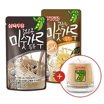 삼육두유 미숫가루패키지 (검은콩미숫가루30팩+고소한미숫가루15팩) 레트로 유리컵 1P 증정, 서머패키지