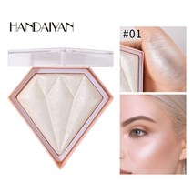 핑크 형광펜 파우더 반짝이 얼굴 메이크업 바디 쉬머 안료 화장품 글로우 실버 골드 브론저, [16] Diamond 01