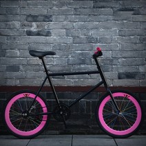 고정 기어 20 인치 휠 자전거 후방 라이딩 학생 미니 BMX 고 탄소강 프레임 싱글, [01] 20inch(150-180cm), 04 3_01 20inch(150-180cm)