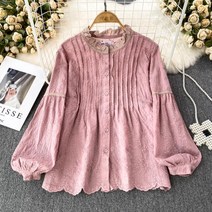 수입원피스 진짜가 나타났다 레이스 프릴 공주풍 세련된 데이트룩 블라우스