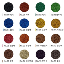 해피키즈스토어 EPDM고무칩 25kg - 어린이 놀이터 바닥 탄성 포장재 EPDM 고무칩 놀이터 보수 놀이터 바닥 탄성 매트 고무칩 보수 체육시설바닥 고무매트 보수, 적색