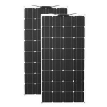가정용태양광발전설치비용 고효율 12v 단결정 100w 200w 300w 유연한 키트, 협력사, 200w 태양 전지 패널