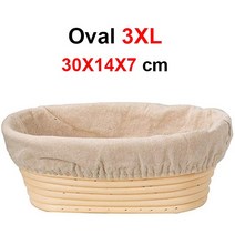가정용 제빵 발효기 자연 등나무 빵 교정 바구니 수제 고리 버들 세공 베이킹 그릇 반죽 발, 06 Oval 30X14X7