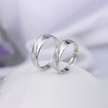 RC38SET Silver 고운 마음 은반지 커플링