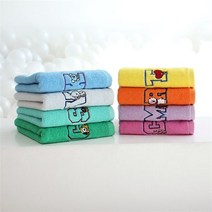BT21 와펜 뱃지 세면타올 140g, 민트, 민트