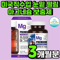 미국 직수입 청소년 마그네슘 오른쪽 눈밑 떨림 신경 초등학생 70대 면역력 골밀도 오른쪽 눈 임산부 뼈 건강 손 눈썹 입술 안면 근육 경련 몸 60대 여성 여자 보충제 영양제 추천