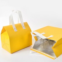 냉온 부직포 보냉 보온 쇼핑백 옐로우(22cmx26cm) 런치백, 상세페이지 참조, 상세페이지 참조