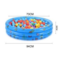 풀장 수영장 어린이 풍선 실내 야외 PVC 휴대용 물 놀이 Crocks 아기 분지 욕조-26, blue B