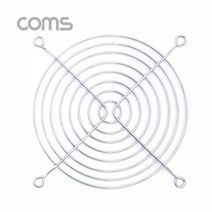 1+1 쿨러 그릴(115mm)쿨러 팬 그릴 Silver 먼지유입 방지, 3개