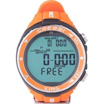 프리다이빙 컴퓨터 게이지 Cressi King Diving Watch-Computer, Orange