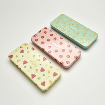 여학생 상큼 과일그림 가성비 철제필통3P 철필통 학원 튼튼필통