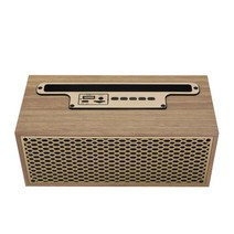 자전거용 원목 고정 탁상형 무선 미니 블루투스 USB 스피커빈티지 우드 그레인 tws, 카키색 옷감