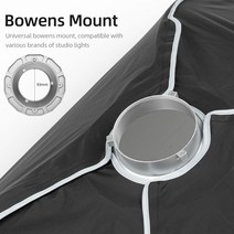 소프트박스 소품촬영조명 AMBITFUL-24 인치 x 35 60x90cm 소프트박스 보웬스 프로포토 엘린크롬 마운트, 03 for Elinchrom Mount