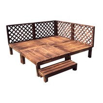 조립식 마루 평상 원두막 만들기 diy 정자 실외 계단, 100x40x9cm 계단 1m2