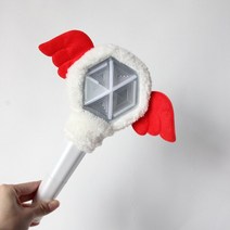 엑소 EXO 포카 포토카드 굿즈 라이트스틱용 Kpop 램프 커버 장식용 봉제 보호 커버 엑소 EXO 포카 포토카드 굿즈 라이트 스틱 1 개, 24