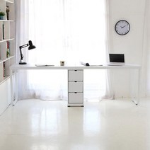 2인 용 커플 남매 공부 책상 데스크 2000 서재가구, 아카시아