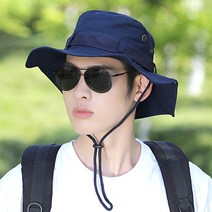 타임아웃 와이드러프 자외선차단 등산 낚시 여름 벙거지 챙모자, 네이비