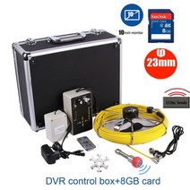 리지드 내시경 512hz sonde 송신기 로케이터 수중 비디오 시스템 파이프 벽 검사 하수도 카메라 키트 (10 인치 IPS 모니터 포함), 20m, 10inch 512hz kit