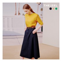 [THE IZEL] ○더아이젤 23SS 코튼100 플레어 스커트+벨트 SET