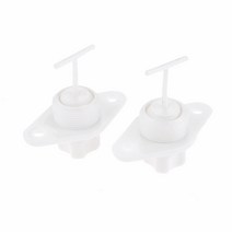 흰색 2 Pcs ABS 범용 해양 드레인 플매트 카펫 러그 마개 소켓 교체 적합 1 quot인치 구멍 나사 스레드 마운트 보트 액세서리 요트