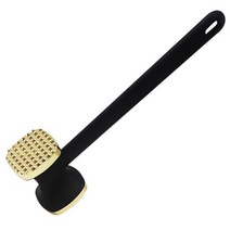 돈까스망치 고기다지기 고기망치 양면 고기 망치 Tenderizer 주방 스테이크 망치 컴포트 그립 핸들 튼튼한 파운더 텐더라이저, Gold